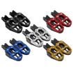 CNC Aluminum Alloy Non-slip Universal Rear Pedals JT-001-1 (Red) - 2