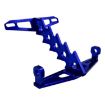 Universal Aluminum Alloy Fishbone License Plate Frame Blue - 1