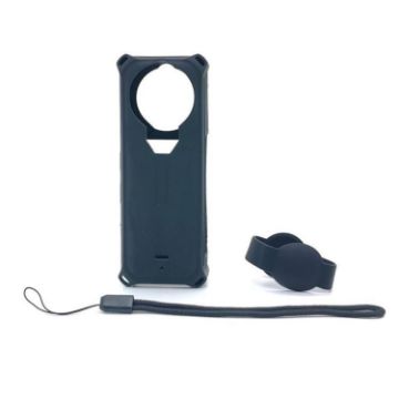 Insta360 X5 Camera Silicone Cover & Lens Cap - Shockproof, Black - 1