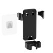 Black Wall-Mounted Curling Iron Holder with Cord Wrap - 1
