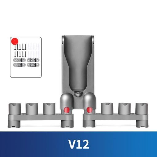 Dyson V12 Vacuum Wall Mount Rack Holds 10 Attachments - 1