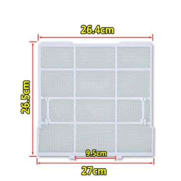 Filter Mesh for Midea AC 27x26.5cm - 1/1.5/2 HP Wall Units - 1