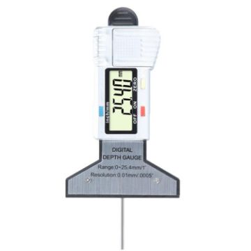 Syntek 0-25mm Electronic Tire Tread Depth Ruler (Silver) - 1