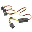 12V SATA 1 to 3 Graphics Card HDD Power Cable Adapter - 1