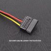 12V SATA 1 to 3 Graphics Card HDD Power Cable Adapter - 4
