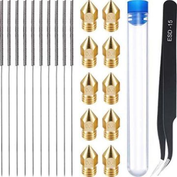 22 In 1 MK8 3D Printer Nozzle Cleaning Kit with 0.4mm Needle - 1
