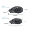 Rapoo MT760mini Gray Wireless Ergonomic Mouse for Office Use - 3