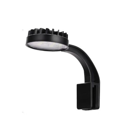 220V 5W Aquarium LED Clip Light, 12 LEDs, USB Powered, Black - 1