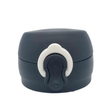Reusable Leak-Proof Coffee Cup Lids for Tumblers (Black White) - 1