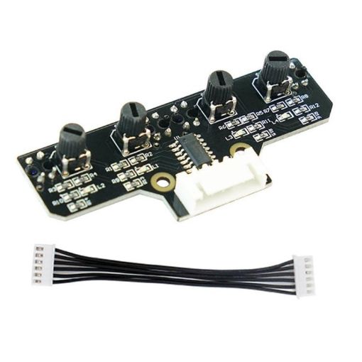 Yahboom 4 Channel Infrared Sensor Module + 6Pin Cable for Robots - 1