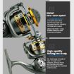 YUMOSHI BZ500 Mini Spinning Reel 5.2:1 for Rock/Ice Fishing - 6