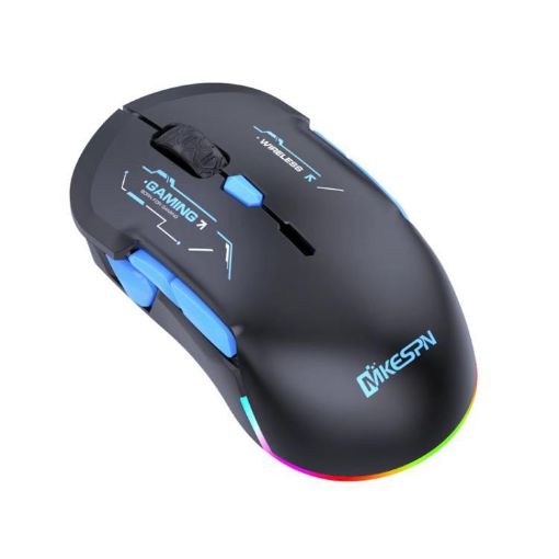 MKESPN W12 Tri-Mode Gaming Mouse 10-Key 10000 DPI RGB - Blue - 1