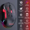 MKESPN W12 5-Channel Ambidextrous Gaming Mouse 10000 DPI RGB (Red) - 3