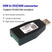 AMSAMOTION USB to RS232/485 Converter Adapter for PLC, POS (Black) - 2