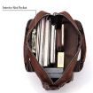 HUMERPAUL HUMH544 Black Leather Business Commuter Bag - 5
