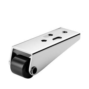 Vertical Mount Pulley Wheels for Furniture & Sliding Doors Silver - 1
