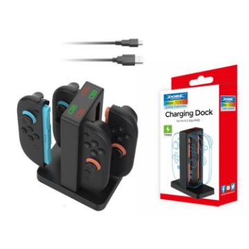 DOBE 4-in-1 Magnetic Charging Station for Switch with LED & Storage - 1