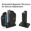 DOBE 4-in-1 Magnetic Charging Station for Switch with LED & Storage - 4