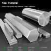 Stainless Steel Rotating Bathroom Towel Rack, Brushed Two Poles - 5