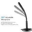 Black USB Condenser Microphone with Cable for PC and Laptop - 3