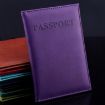 Purple Artificial Leather Travel Passport Cover - 6