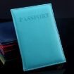 Light Green Artificial Leather Passport Cover for Travel - 3