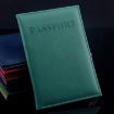 Light Green Artificial Leather Passport Cover for Travel - 4