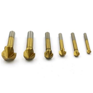6 in 1 Chamfering Knife & Milling Cutter, Iron Box (Titanium Plating) - 1