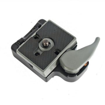 BEXIN Grey Tripod Head Quick Release Plate for Manfrotto 200PL-14 - 1