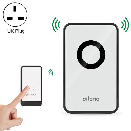 AITENG V018J Wireless Batteryless WIFI Doorbell, UK Adapter - 1