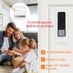 B10 52 Chimes 110dB Doorbell Receiver, EU Plug, AC 90-260V (White) - 5