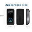 M101 WiFi Video Doorbell, Night Vision/Intercom/32GB SD (Black) - 5