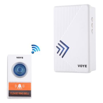 VOYE V022A Wireless Doorbell with 38 Polyphony Sounds (White) - 1