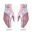PGM Women's Non-Slip PU Leather Golf Gloves, Pink, Size 19 - 2
