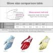PGM Women's Non-Slip Yellow Golf Gloves, Size 21, PU Leather Pair - 4