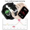 HT15 1.85" Black Silicone Smart Watch, IP67 Waterproof, Bluetooth Call - 5