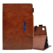 Samsung Galaxy Tab A8 10.5 2021 Suede Leather Tablet Case Brown - 1