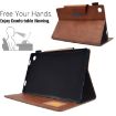 Samsung Galaxy Tab A8 10.5 2021 Suede Leather Tablet Case Brown - 5
