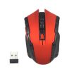 Red 2.4G Wireless Office Mouse - 6 Keys, 1600DPI Adjustable - 1