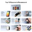 M6 Gold Smart Watch with Earphones & Bluetooth Call, IP68 Waterproof - 5