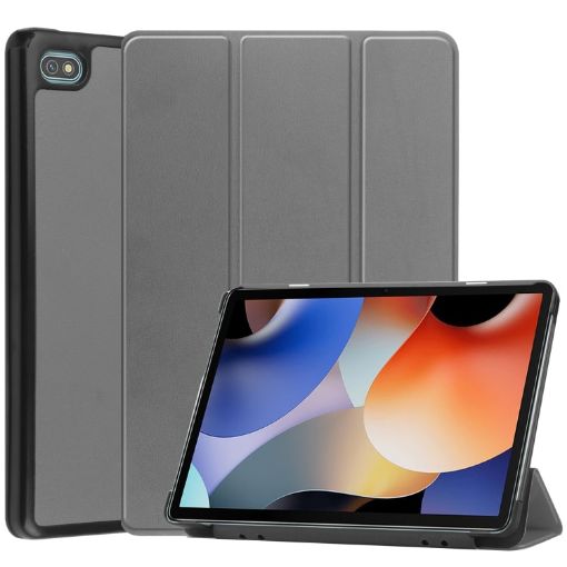 Oscal Pad 10 Grey 3-Fold Leather Case for Blackview Tablet - 1