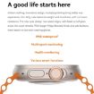 S800 Ultra Max Smart Watch 1.96" TFT, Heart/BP Monitoring (Orange) - 6