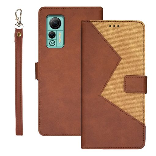 Ulefone Note 14 idewei Two-color Leather Case (Brown) - 1