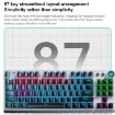 AULA F3001 RGB 87 Keys Wired/Wireless/Bluetooth Gaming Keyboard - 6