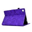 Samsung Galaxy Tab A7 2020 Purple Pressure Flower PU Case - 5