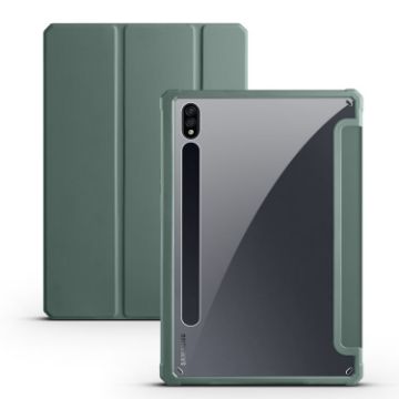 Samsung Galaxy Tab S8 Ultra Deep Green Acrylic Leather Case - 1