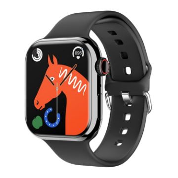 IW9 2.05" Smart Watch, Bluetooth Calls, Blood Oxygen Monitor - Black - 1