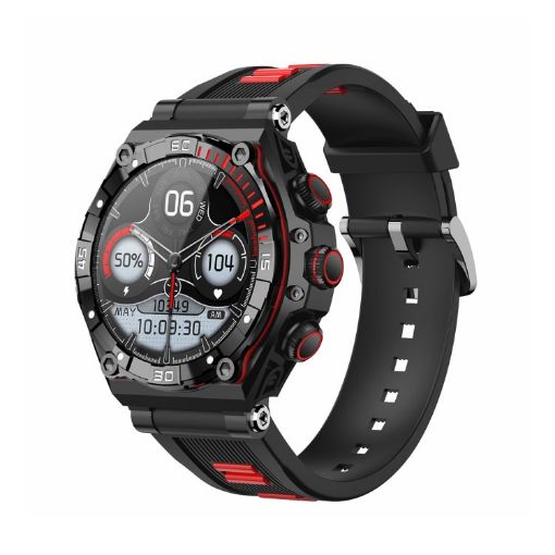 CT18 Red Smart Watch 1.43" AMOLED, Bluetooth Call, Blood Oxygen Sensor - 1