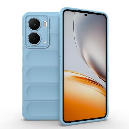 Realme P3 5G Magic Shield TPU+Flannel Case (Light Blue) - 1
