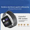 DTNO.1 G12 Smart Bracelet, 1.3" OLED, IP67, Steel Band (Black) - 4